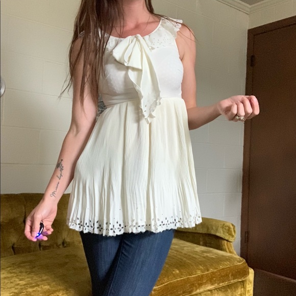 💛 VTG handmade white top - Picture 2 of 15